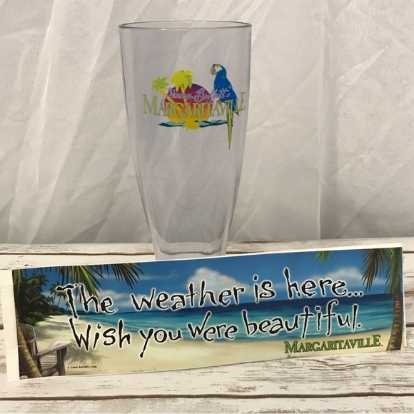 Jimmy Buffet’s Magaritaville Cup Bumper Sticker Souvenir - Picture 1 of 7
